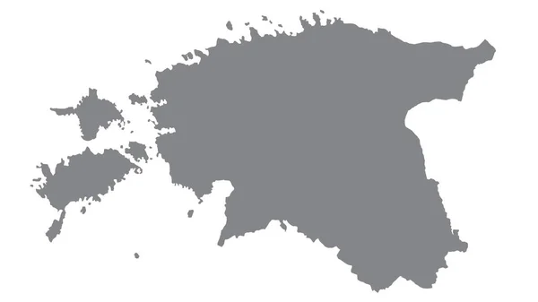 Estonia Mapa Szarym Tonem Białym Tle Ilustracja Teksturowane Symbole Estonii — Zdjęcie stockowe