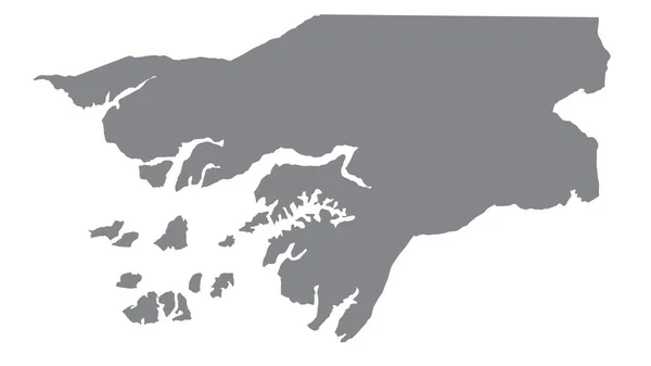 Guinea Bissau Map Gray Tone White Background Illustration Textured Symbols — Stock Photo, Image