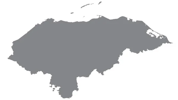 Mapa Honduras Con Tono Gris Sobre Fondo Blanco Ilustración Texturizado —  Fotos de Stock