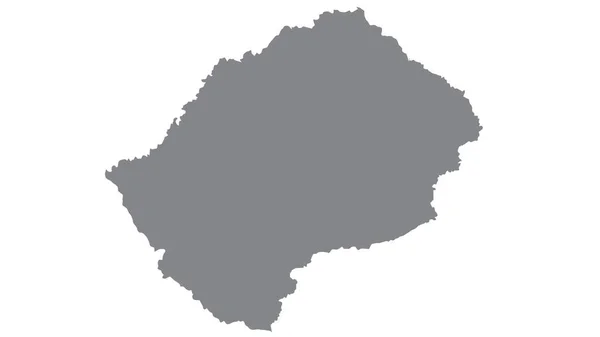 Mapa Lesotho Con Tono Gris Sobre Fondo Blanco Ilustración Texturizado —  Fotos de Stock
