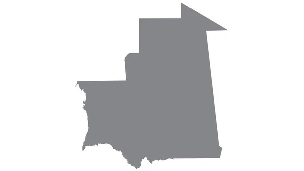 Μαυριτανία Χάρτης Γκρι Τόνο Λευκό Φόντο Εικονογράφηση Υφή Σύμβολα Της — Φωτογραφία Αρχείου
