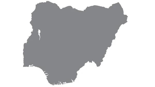 Nigérie Mapa Šedým Tónem Bílém Pozadí Ilustrace Texturované Symboly Nigérie — Stock fotografie