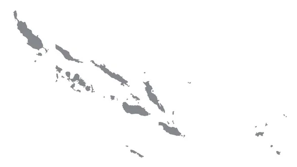 Solomon Islands Map Gray Tone White Background Illustration Textured Symbols — стоковое фото