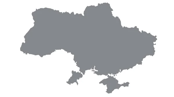 Ukraine Map Gray Tone White Background Illustration Textured Symbols Ukraine — Stock Photo, Image