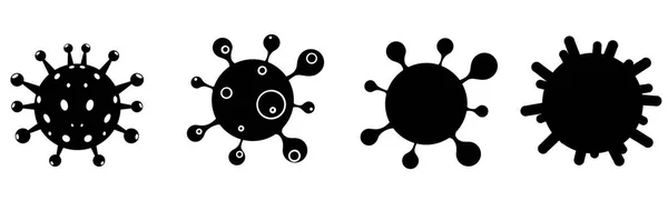Coronavirus Covid Aislado Diseño Caracteres Virales Sobre Fondo Blanco Prevención —  Fotos de Stock