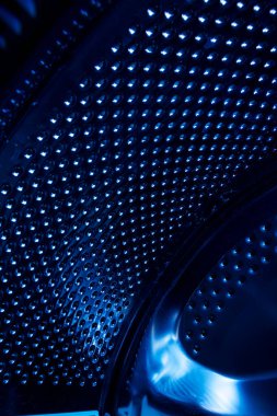 Gelecekçi mavi soyut arkaplan kavramı. 