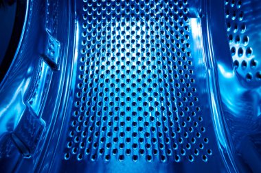 Gelecekçi mavi soyut arkaplan kavramı. 