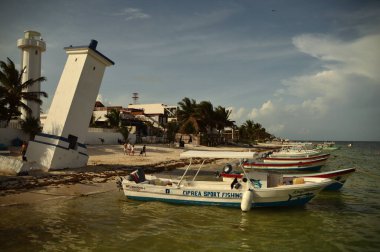 Puerto Morelos 'ta gün batımı
