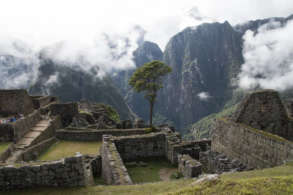 Vista Das Ruínas Machu Pichu — Fotografia de Stock