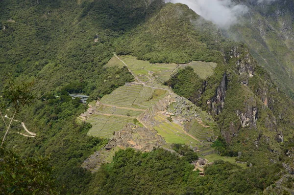 Vista Panorâmica Machu Pichu — Fotografia de Stock