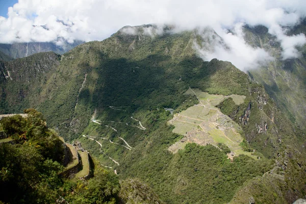 Vista Panorâmica Machu Pichu — Fotografia de Stock