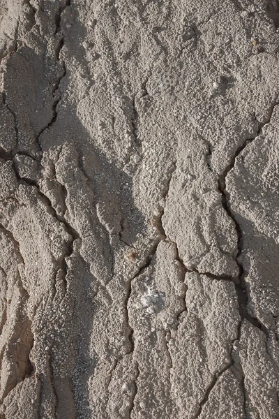 Texture Gray Sand Cracks — Stock Photo, Image