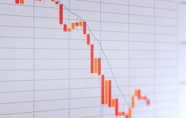 3 Boyutlu Borsa Resimleri, Ayı Pazarı, Erime, Aşağı Eğilim, Işık Arkaplan