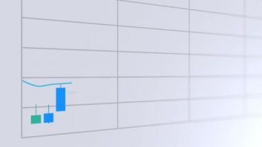 Borsa Boğa Piyasasının 4k Hareketli Animasyonu Yükselen Işık Arkaplanını Eritti