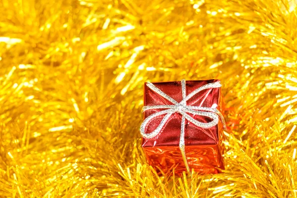 Regali di decorazione di Natale e ghirlanda — Foto Stock