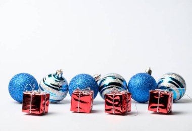 Noel ve yeni yıl süslemeleri kümesi