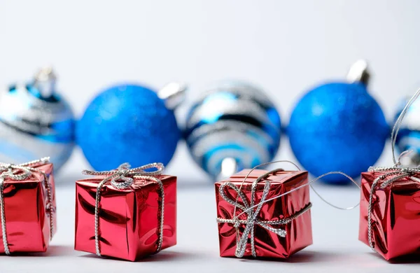 Conjunto das decorações de Natal e Ano Novo — Fotografia de Stock