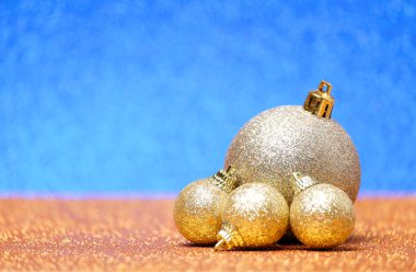 Noel kompozisyon parlak zemin üzerine