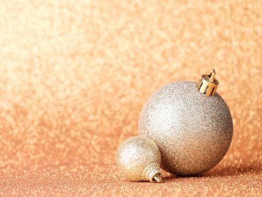 Noel kompozisyon parlak zemin üzerine