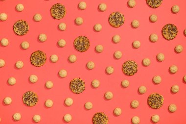 Kurabiye bisküvi Üstten Görünüm