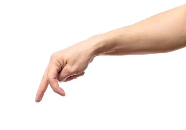 사람이 걷거나 실행을 시뮬레이션 하는 손가락으로 남자 손 — 스톡 사진