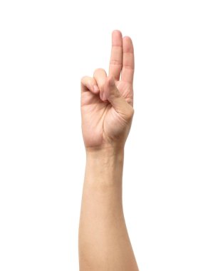 Adam el izole jest gösterilen