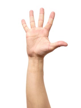 Adam el izole jest gösterilen