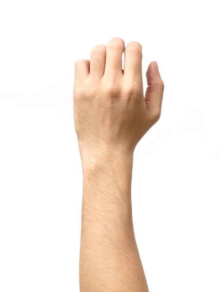 Ο άνθρωπος χέρι απομονωμένη. Κατέχουν, να αρπάξουν ή να πιάσει — Φωτογραφία Αρχείου