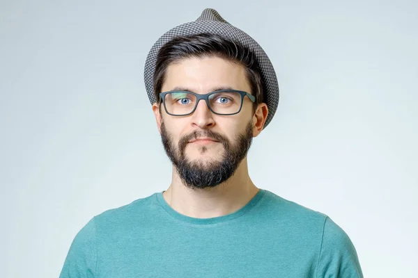 Portrait of handsome positive young man — Stock Photo, Image