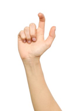 İzole parmak tırmalamak