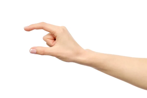 İzole boyutu jest gösterilen el