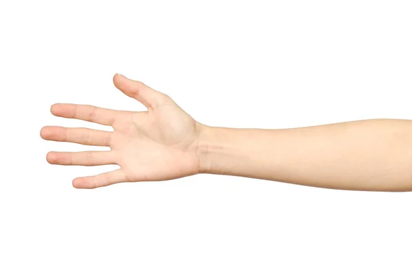 Mão de mulher pronta para apertar a mão — Fotografia de Stock