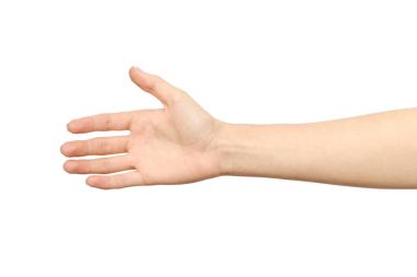 Anlaşma yapmak isteyen kadın eli