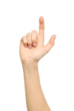 İzole parmak tırmalamak