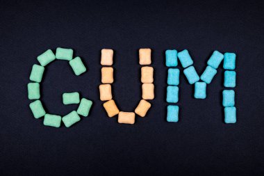 Word sakız sakız ile yazılı