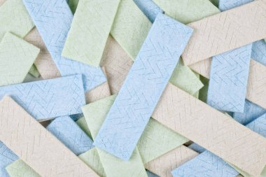 Sakız plakalar üzerinden arka plan