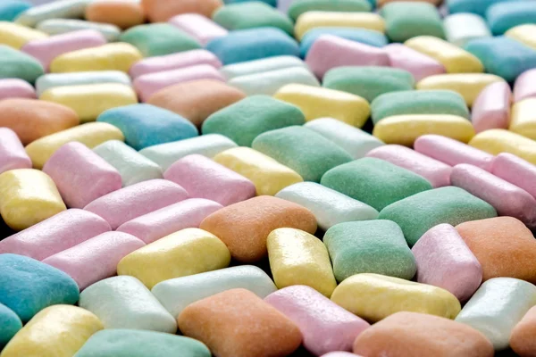 Colored chewing gum background close up — Stock Photo, Image