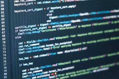 Yazılım geliştirici programlama kodu. Soyut backgroung