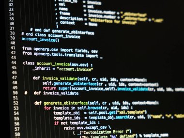 Yazılım geliştirici programlama kodu. Soyut backgroung