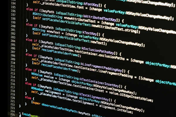 Yazılım geliştirici programlama kodu. Soyut backgroung