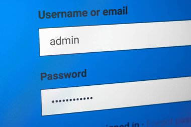 Dolu giriş ve noktalar parola oturum açma ekranında tarafından gizli