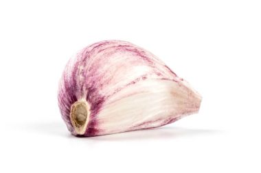 Beyaz izole sarımsak başkanı