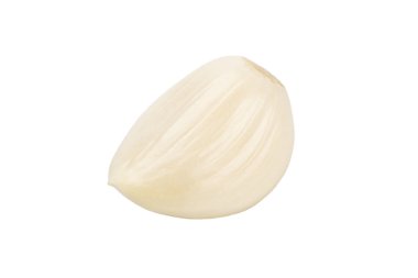 Beyaz bitti izole diş sarımsak