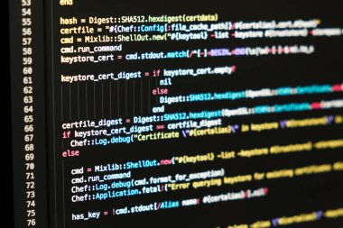 Yazılım geliştirici programlama kodu. Soyut backgroung