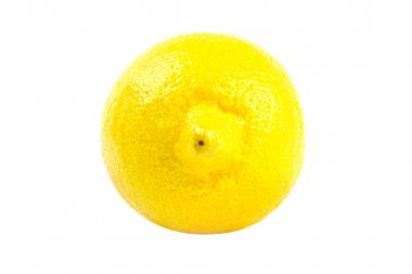 Sarı limon beyazda izole