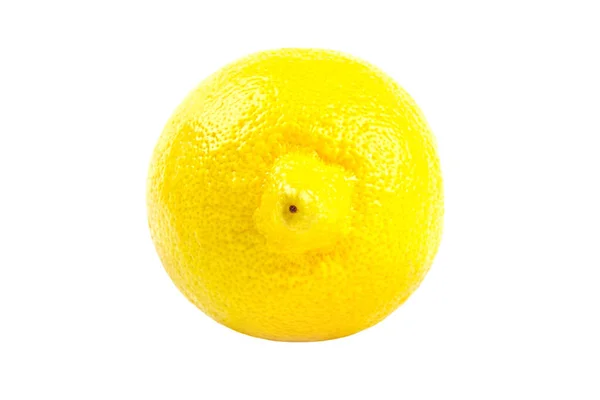 Limón amarillo aislado sobre blanco — Foto de Stock