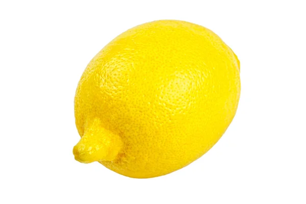 Желтый лимон изолирован на белом — стоковое фото