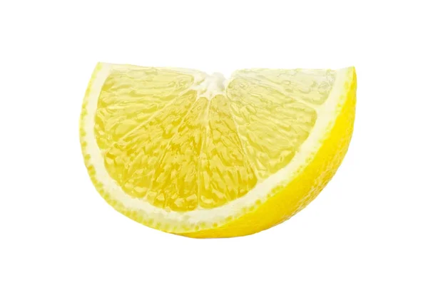 白で単離された黄色のレモン — ストック写真