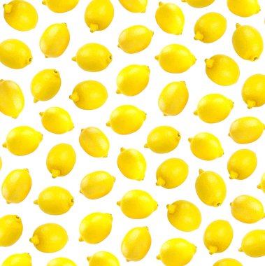 Taze sarı limon fotoğrafik desen