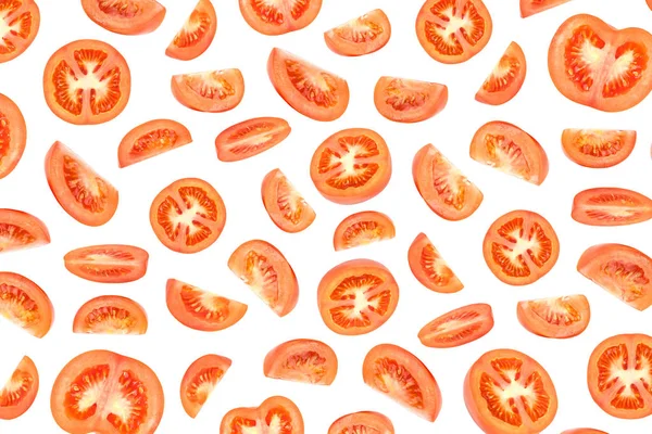 Fresh red tomato photographic pattern — Stock Photo, Image